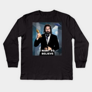 I WANT TO BELIEVE Kids Long Sleeve T-Shirt